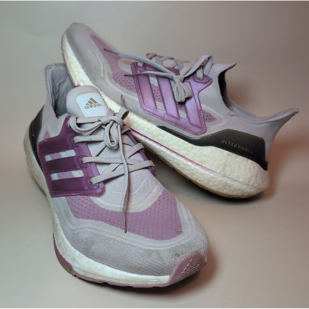 Adidas UltraBoost 21 Ice Purple Women's Running Shoes Size 11 S23831 Active